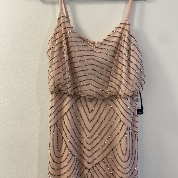 Adrianna Papell | Sequin Floor Length Dress - Picture 2 of 6